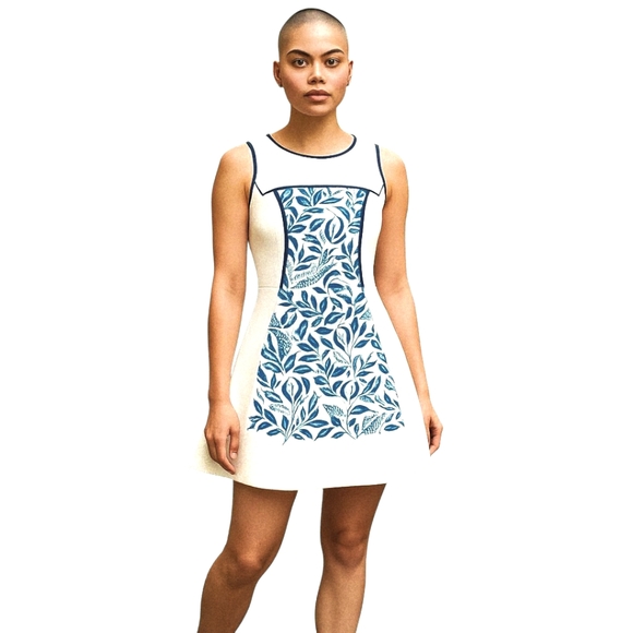 Sugarlips Dresses & Skirts - Sugarlips Blue and White Mini Sleeveless Skater Dress Size XS